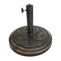 SCHIRMSTÄNDER - Schwarz, Kunststoff/Metall (45/45cm) - Relaxdays