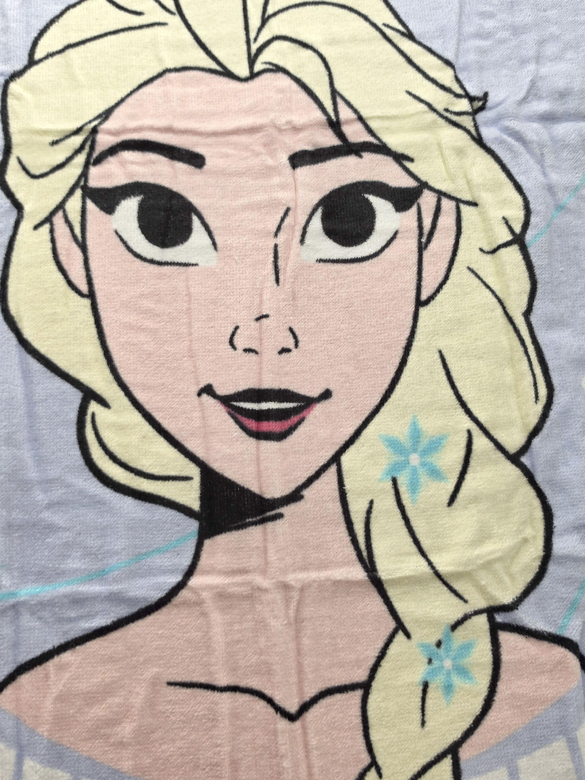 STRANDTUCH Disney Die Eiskönigin Frozen Elsa Blau 120 x 60 cm - Blau, Textil (120/60cm) - Disney
