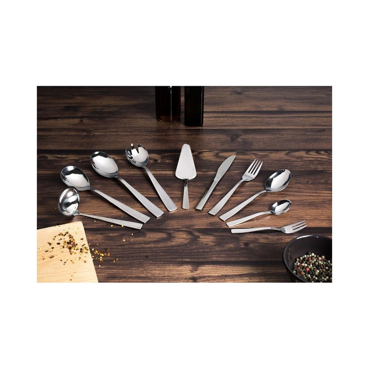 BESTECKSET Silber 50/30/5 cm BL3203 - Silberfarben, Metall - Blaumann