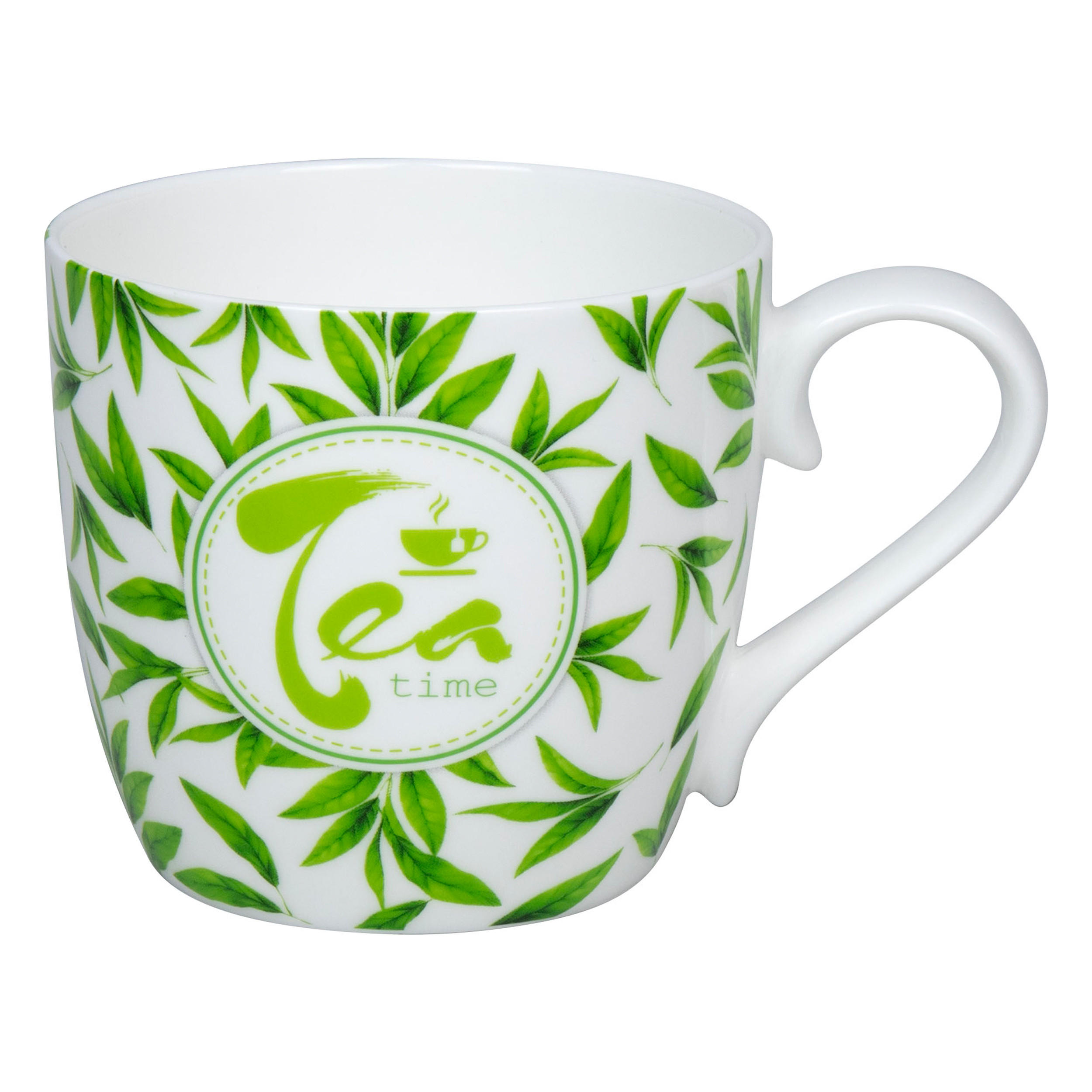KAFFEEBECHER Tea Time - leaves - Naturfarben, Keramik (0.43L) - Könitz
