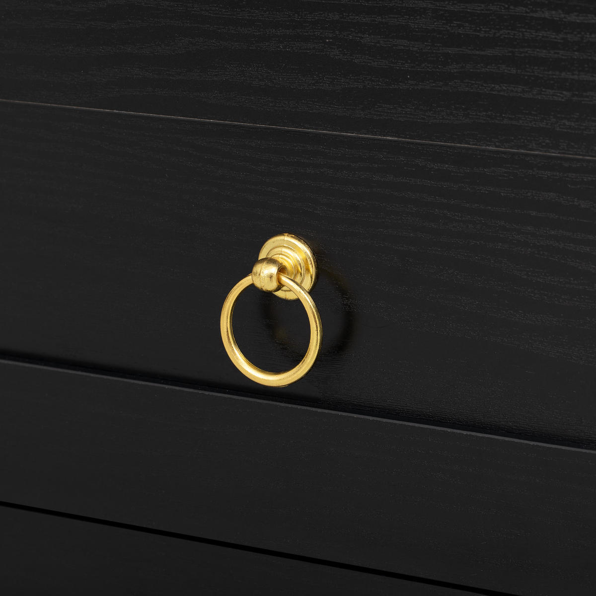 HIGHBOARD DE-38326 76/40/180 cm mit transparentem Glas Schwarz - Schwarz, Holzwerkstoff (76.2/180/40cm) - ComfortXL