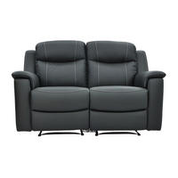 RELAXSOFA - 2 Personen - Leder - Anthrazitgrau - - Anthrazit, Leder (156/100/96cm) - Vente-Unique
