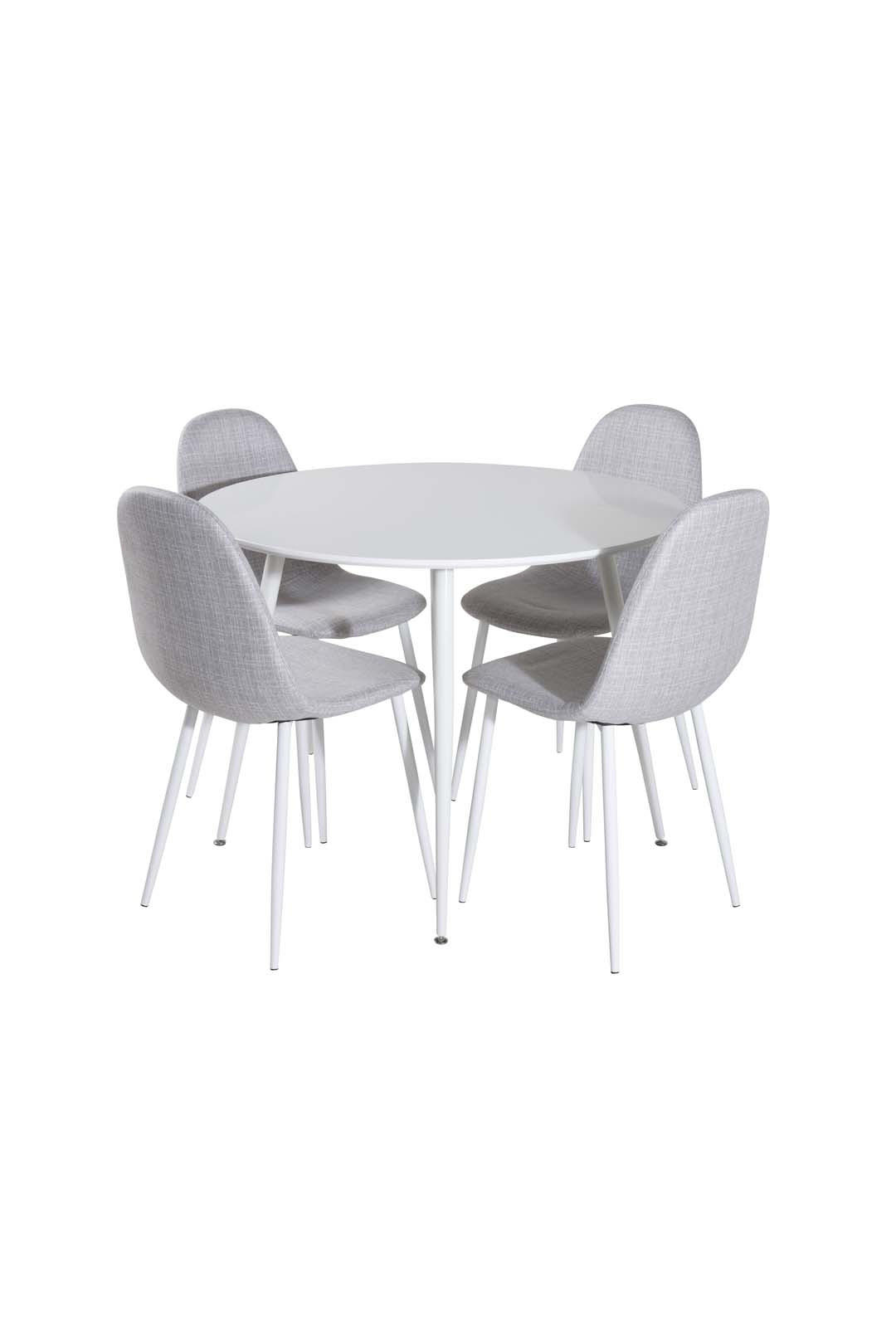 TISCHGRUPPE Weiß - Weiß, Holzwerkstoff (100/75/100cm) - ebuy24