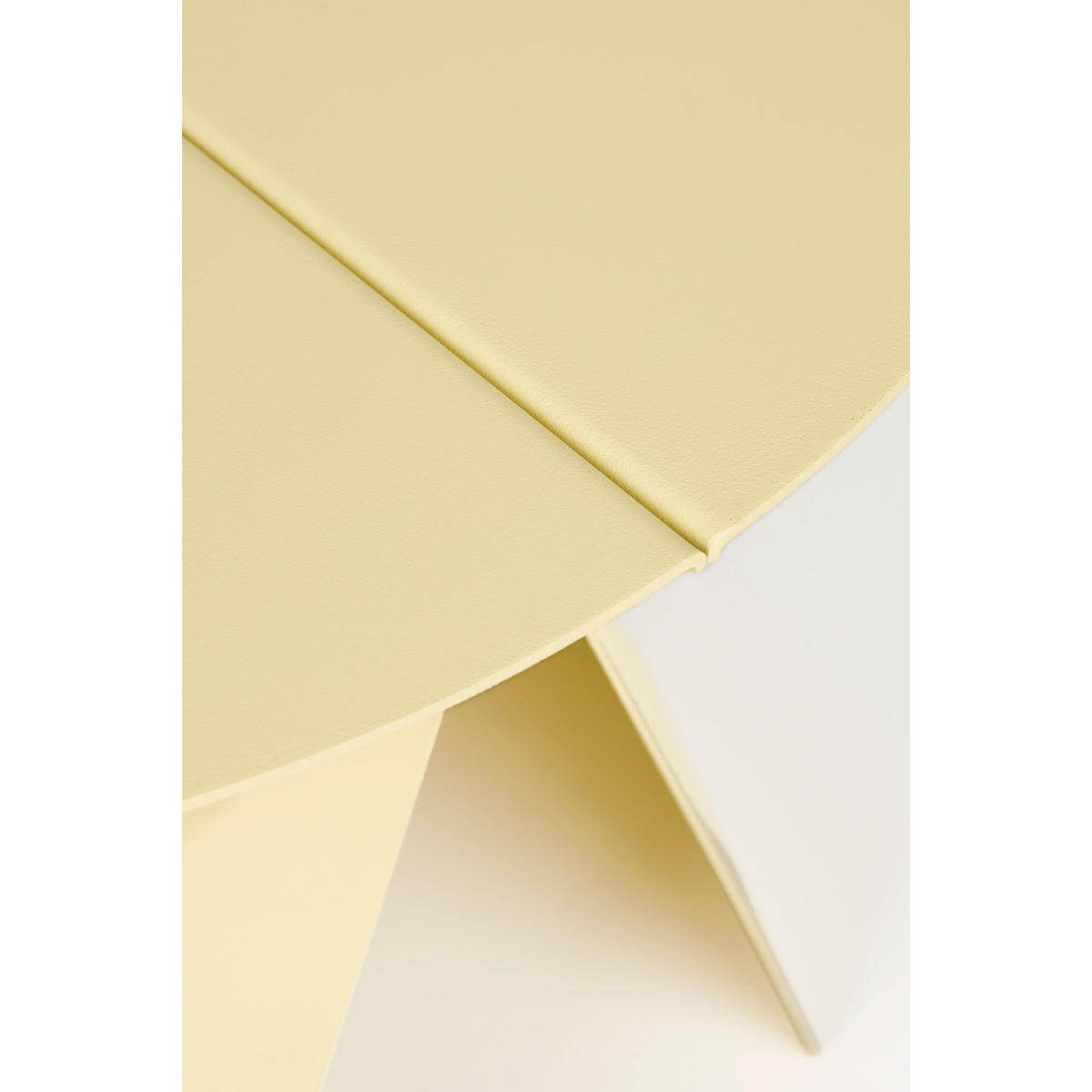 BEISTELLTISCH Foldy Gelb - Gelb, Metall (45/45.8/40.5cm) - Zuiver