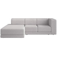 ECKSOFA Novals L-Form, 4-Sitzer, links 278 cm - Hellgrau/Schwarz, Holz/Kunststoff (278/168cm) - Selsey