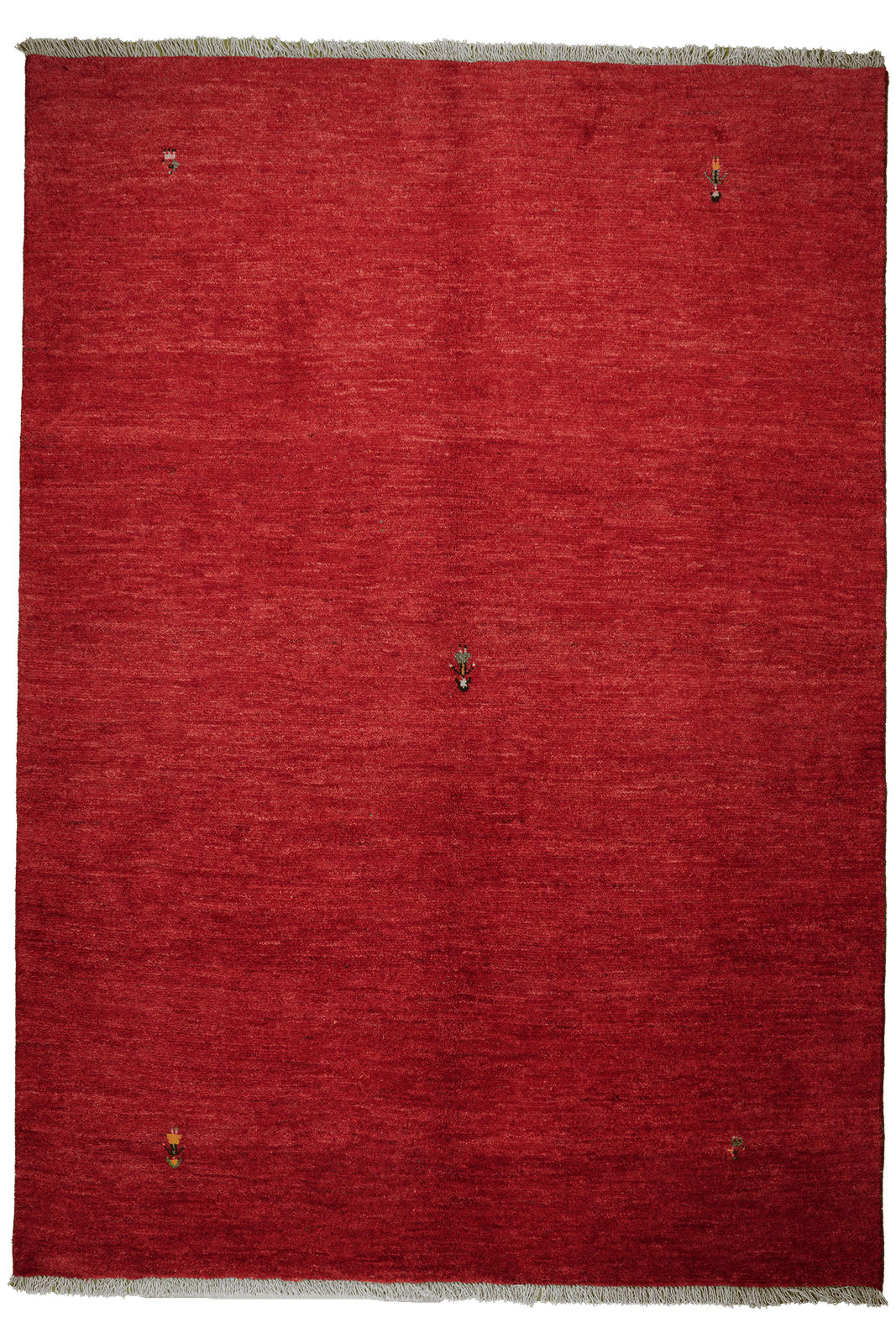 GABBEH-TEPPICH handgeknüpft Rot 240/169 cm Schurwolle - Rot, Textil (169/240cm) - Looma