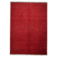 GABBEH-TEPPICH handgeknüpft Rot 240/169 cm Schurwolle - Rot, Textil (169/240cm) - Looma