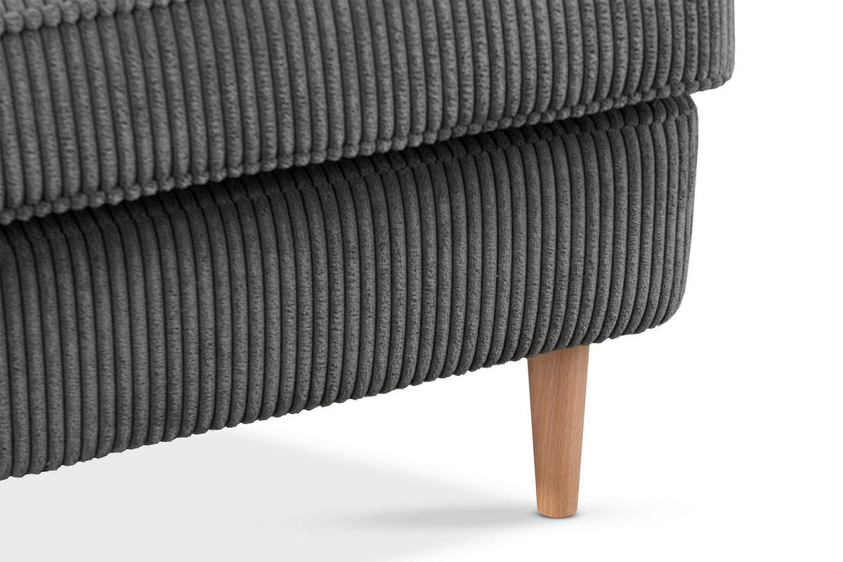 OHRENSESSEL STRALIS inklusive dekorativem Kissen, silber - Silberfarben/Braun, Textil (82/108/80cm) - KONSIMO®