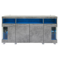 SIDEBOARD Grau 140/40/70 cm - Grau, Holzwerkstoff (140/70/40cm) - PANGIVO