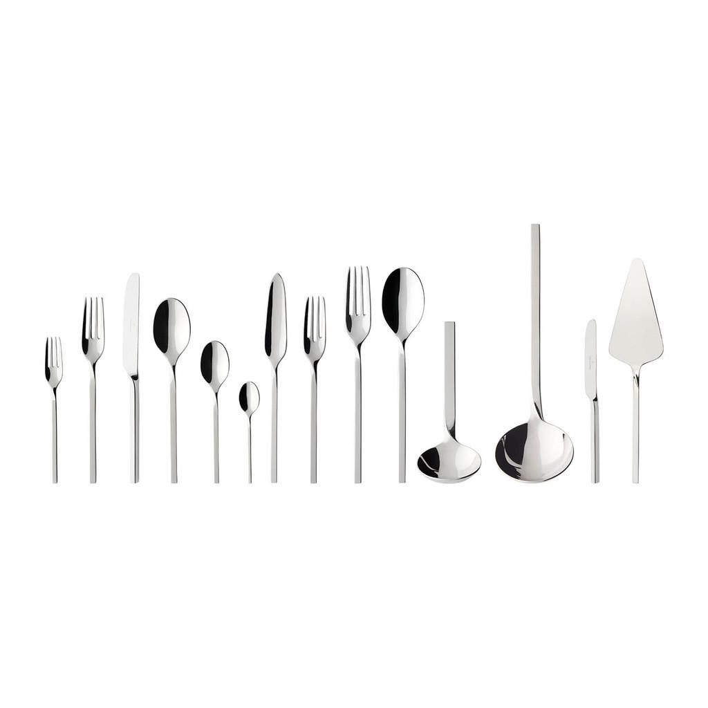LUNCH TAFELBESTECK NewWave silber 113er Set - Silberfarben, Metall - Villeroy & Boch