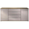 SIDEBOARD Linio Sandgrau Hochglanz - Sandfarben, Holzwerkstoff (166.5/75.5/35cm) - Vladon