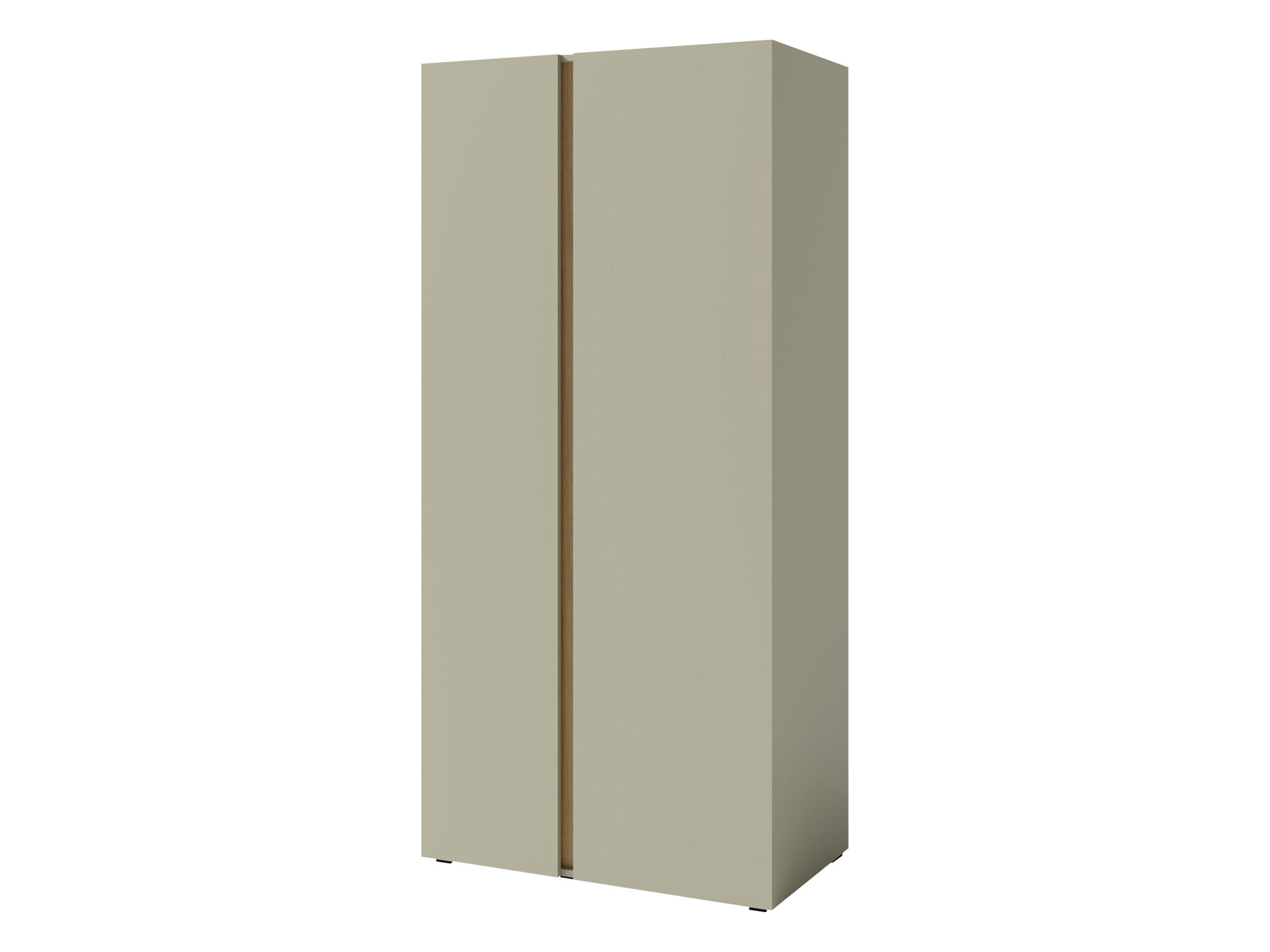 KLEIDERSCHRANK Luca LC03 - Schwarz/Grün, Holzwerkstoff/Kunststoff (90/195/50cm) - MIRJAN24