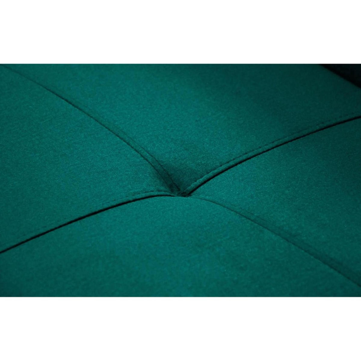 ECKSCHLAFSOFA Waldo verstellbaren Kopfstützen, Dunkelgrün, links - Dunkelgrün/Schwarz, Textil (275/203cm) - Beautysofa