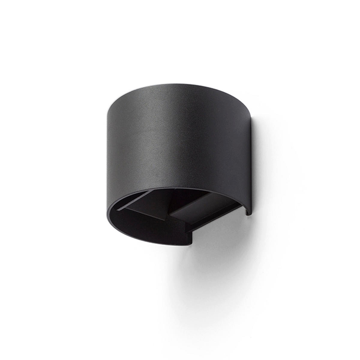 AUSSENLEUCHTE TITO R DIMM Schwarz 6 W IP65 - Schwarz, Metall (115/134/10cm) - Rendl