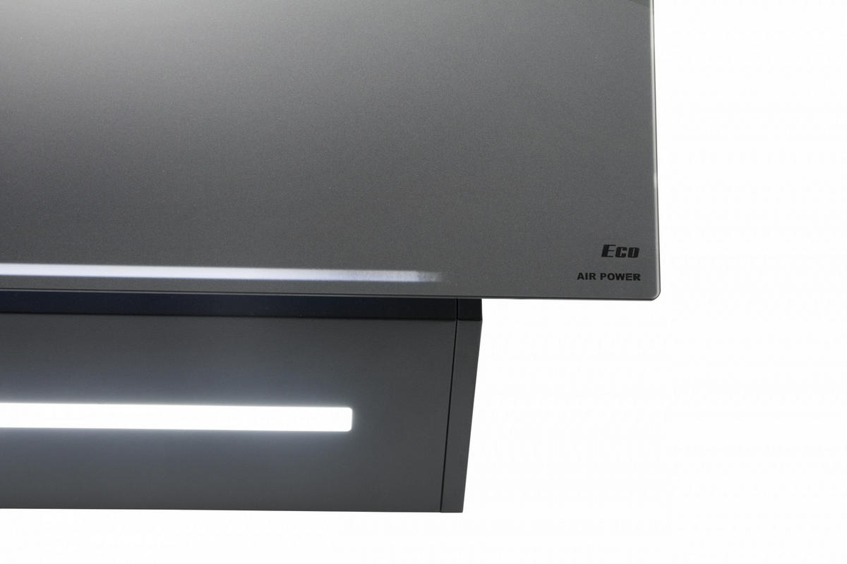 DUNSTABZUGSHAUBE AT 6402 Eco 60cm in Graphitgrau - Grau, Metall (60/76.4/38.2cm)