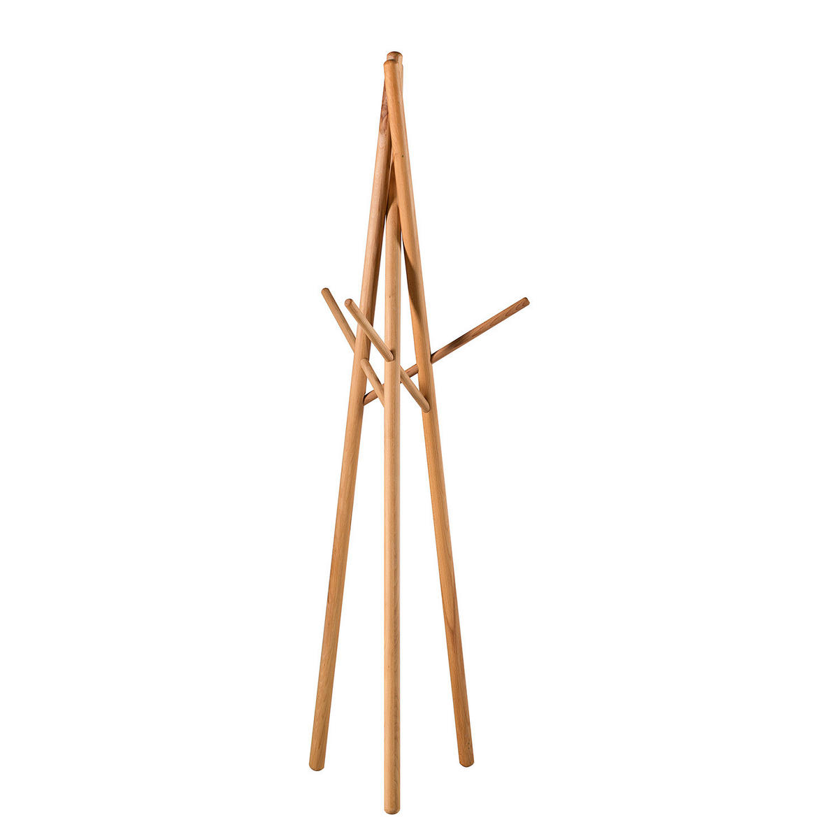 KLEIDERSTÄNDER - Buche massiv - Buchefarben, Holz (72/180/72cm) - home24