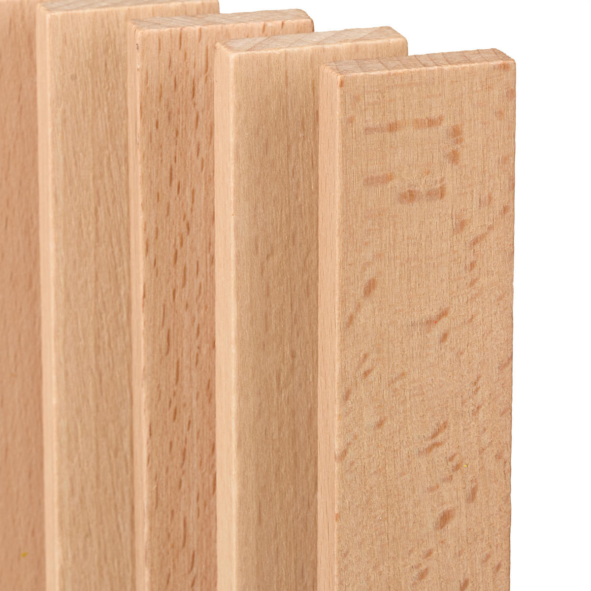 100XHOLZBAUSTEINE - Hellbraun, Holz (2.5/0.7cm) - Relaxdays