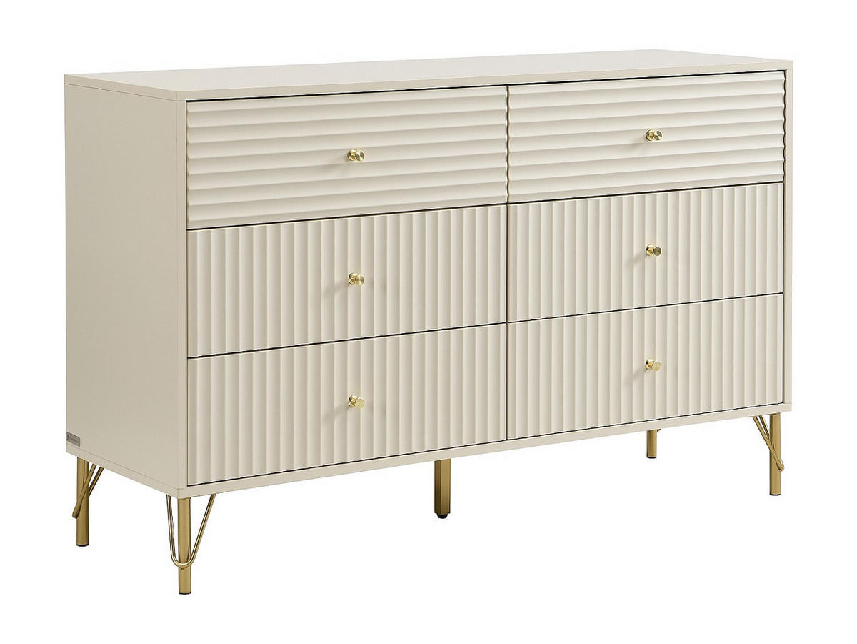 KOMMODE - 120 cm x 40 cm - holz - beige Loureo - Beige, Holz (120/78/40cm) - Vente-Unique