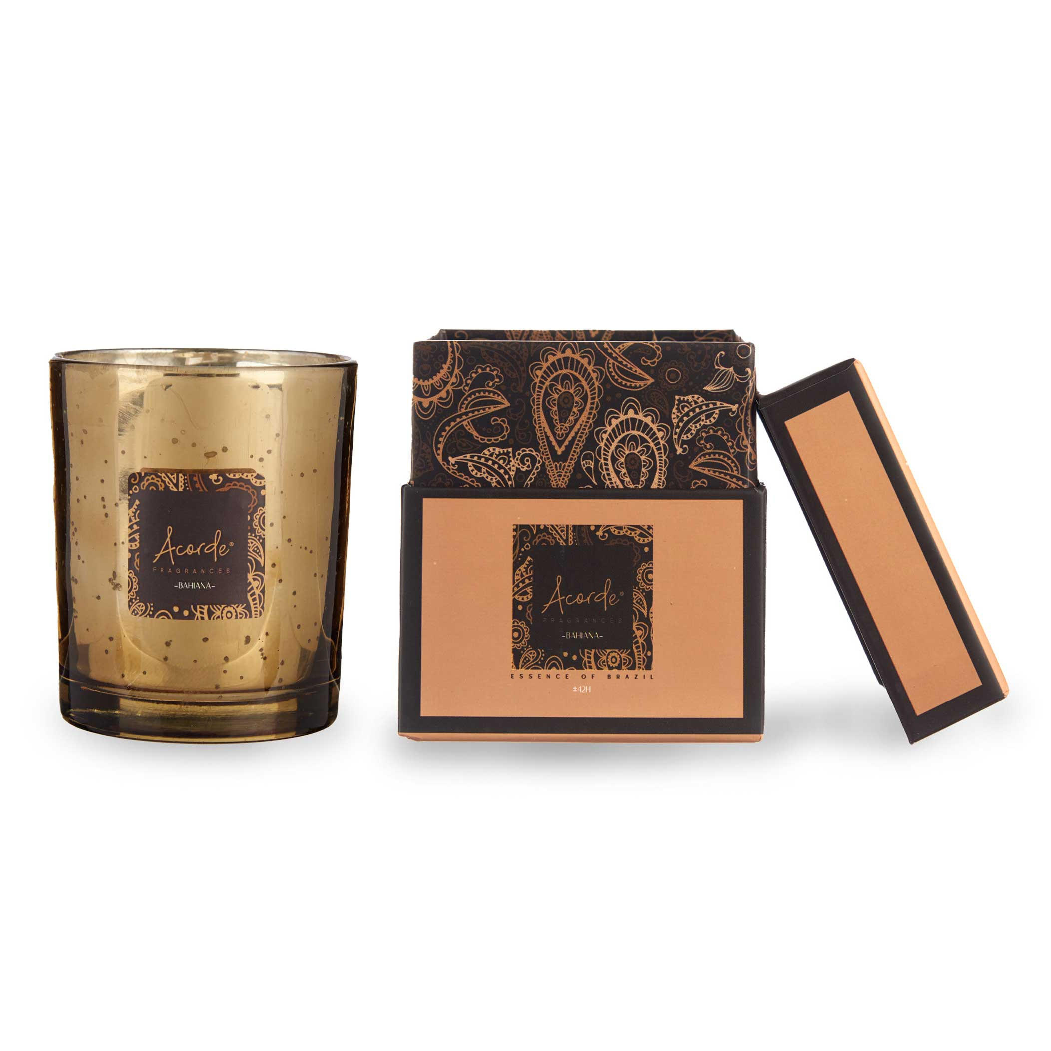 DUFTKERZE Amarillo Ø 8 cm - Orange, Glas (8/9cm)