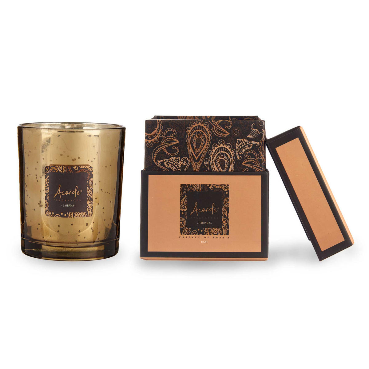 DUFTKERZE Amarillo Ø 8 cm - Orange, Glas (8/9cm)