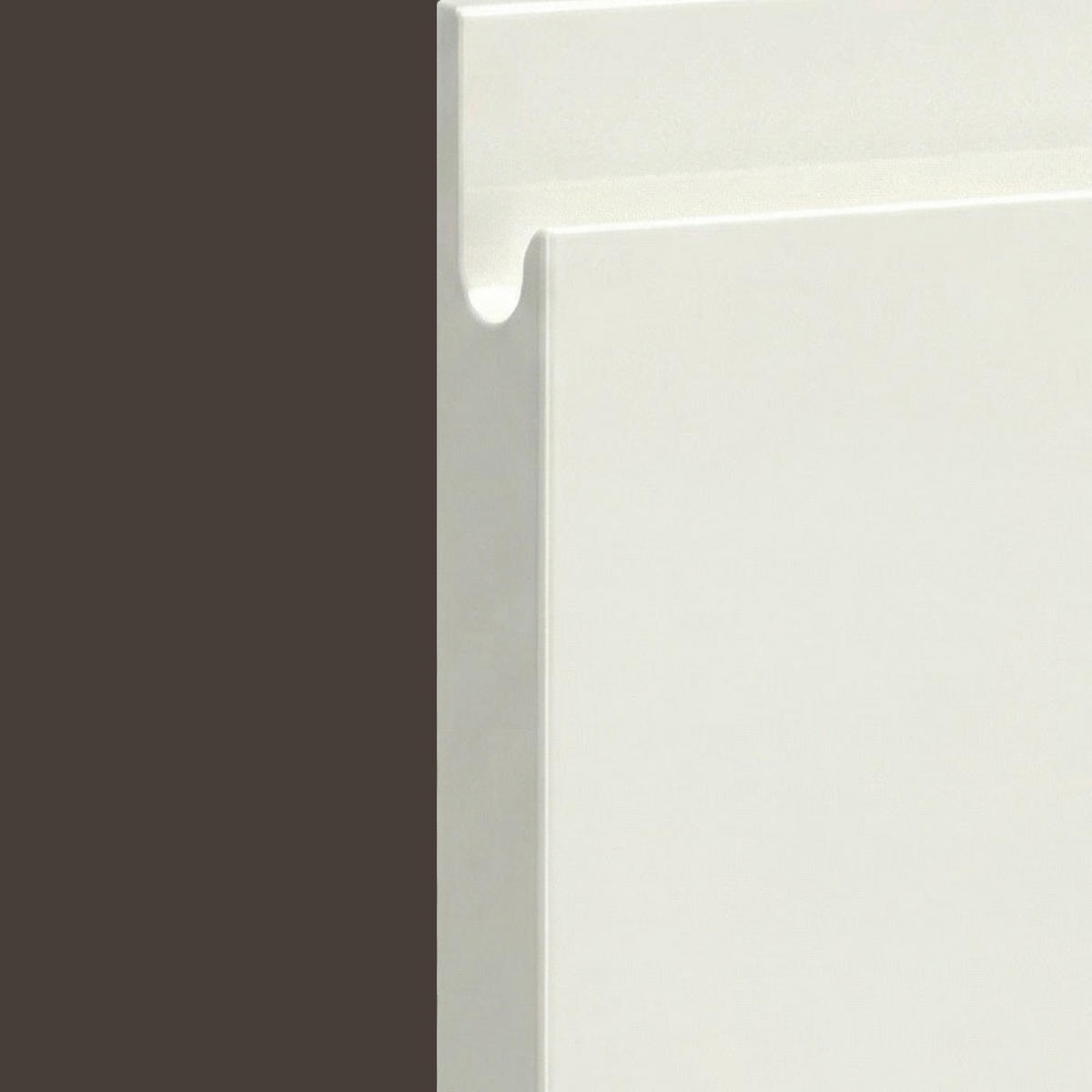 HÄNGESCHRANK Florence W4/90 Lava / RAL 1013 perlweiß HG 90 / 32,5 / 96cm - Dunkelgrau/Weiß Hochglanz, Holz/Holzwerkstoff (90/96/32.5cm) - Feldmann-Wohnen