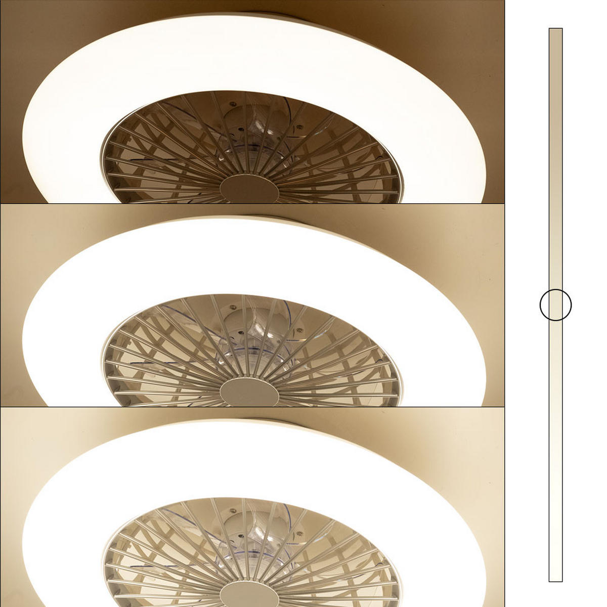 LED DECKENLEUCHTE Metall Weiß - Weiß, Metall (50/50/16.8cm)