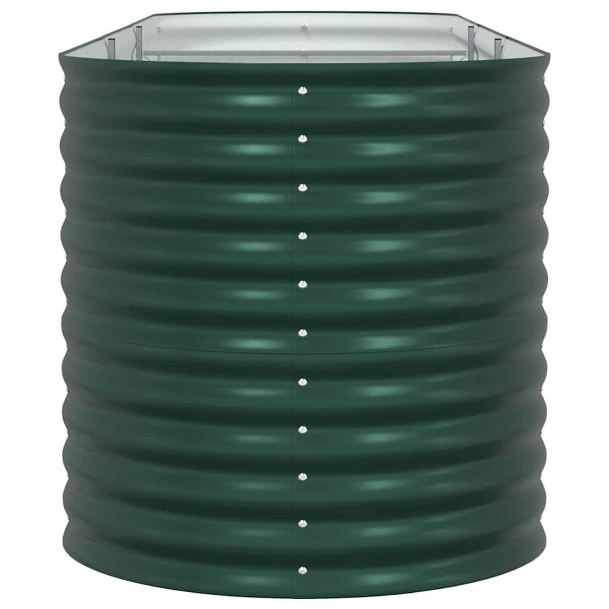 HOCHBEET Grün 320/80/81 Cm Stahl - Grün, Metall (80/81/320cm) - vidaXL