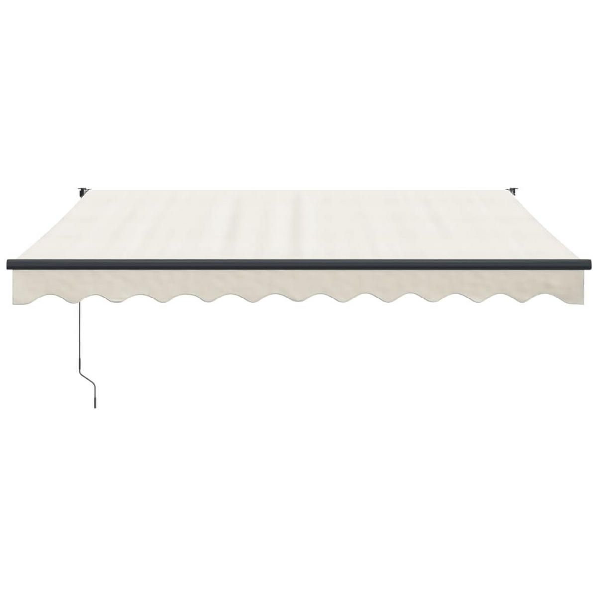 ELEKTRISCHE Markise mit Kurbel Creme 3x2,5 m - Creme, Textil (300/250/300cm) - furnicato