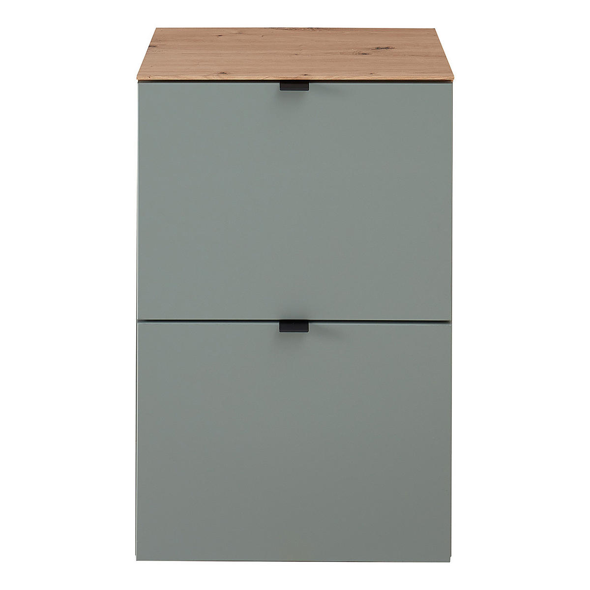 HÄNGE-SCHUHKIPPER - Schwarz/Mintgrün, Holzwerkstoff/Metall (55/84/37cm) - home24