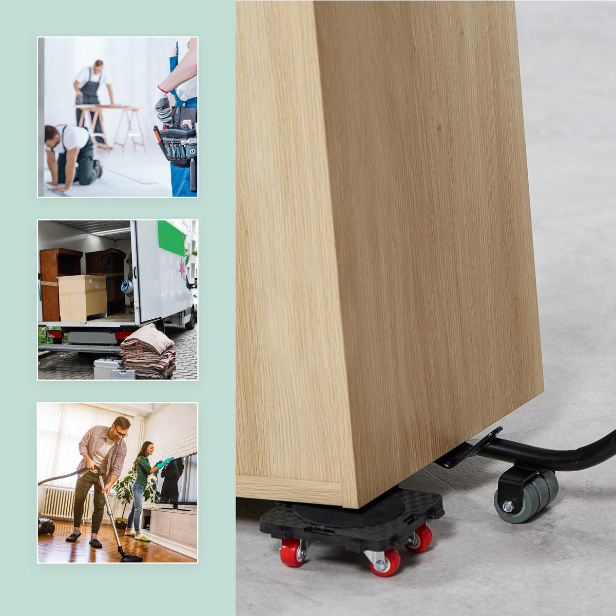 ZDVIHÁK nábytku - viacfarebná, kov/plast (62/9.5/7.5cm) - Relaxdays