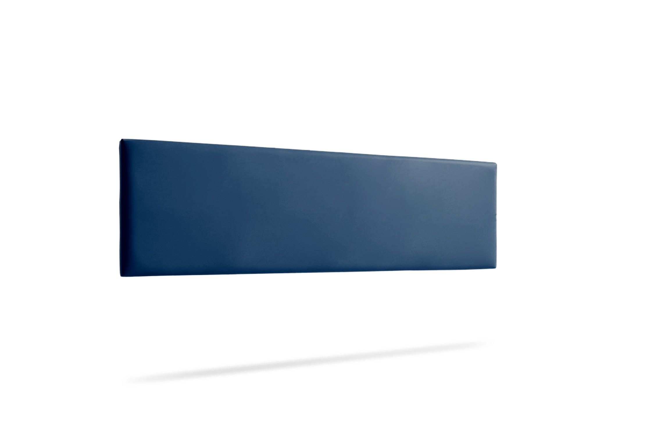 KOPFTEIL gepolstert NOVA Kunstleder 130x50x5 cm - Dunkelblau - Moonia - Dunkelblau, Holz (130/5/50cm)