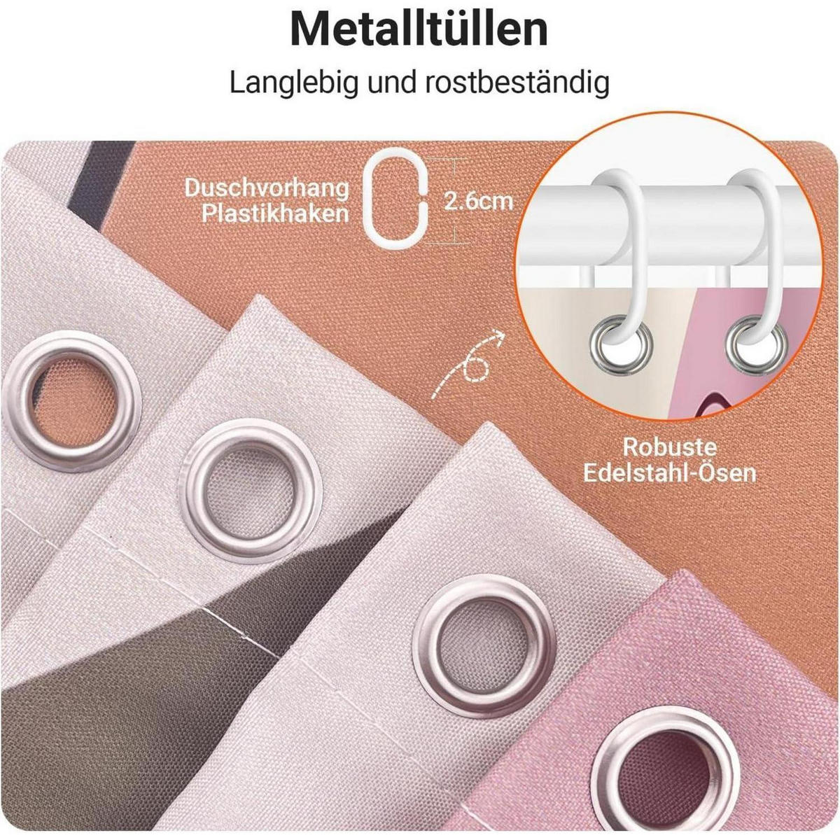 DUSCHVORHANG 120x200 cm mit Motiv - Multicolor, Textil (120/200cm)