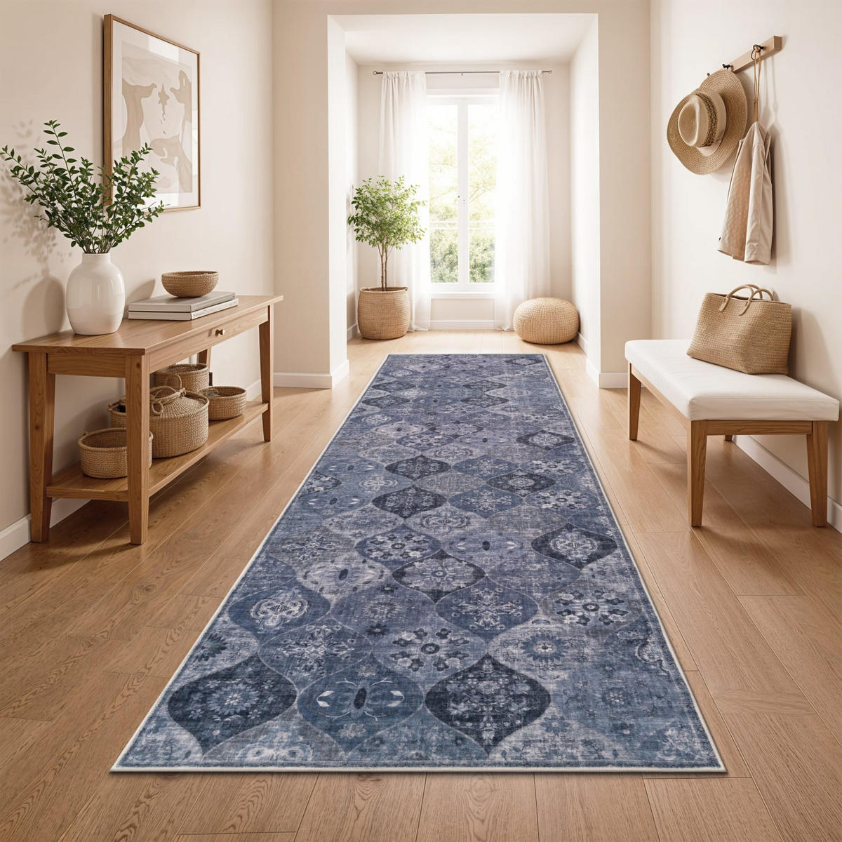 KURZFLORTEPPICH 80/300 cm Semer 421 - Blau, Kunststoff (80/300cm) - Paco Home