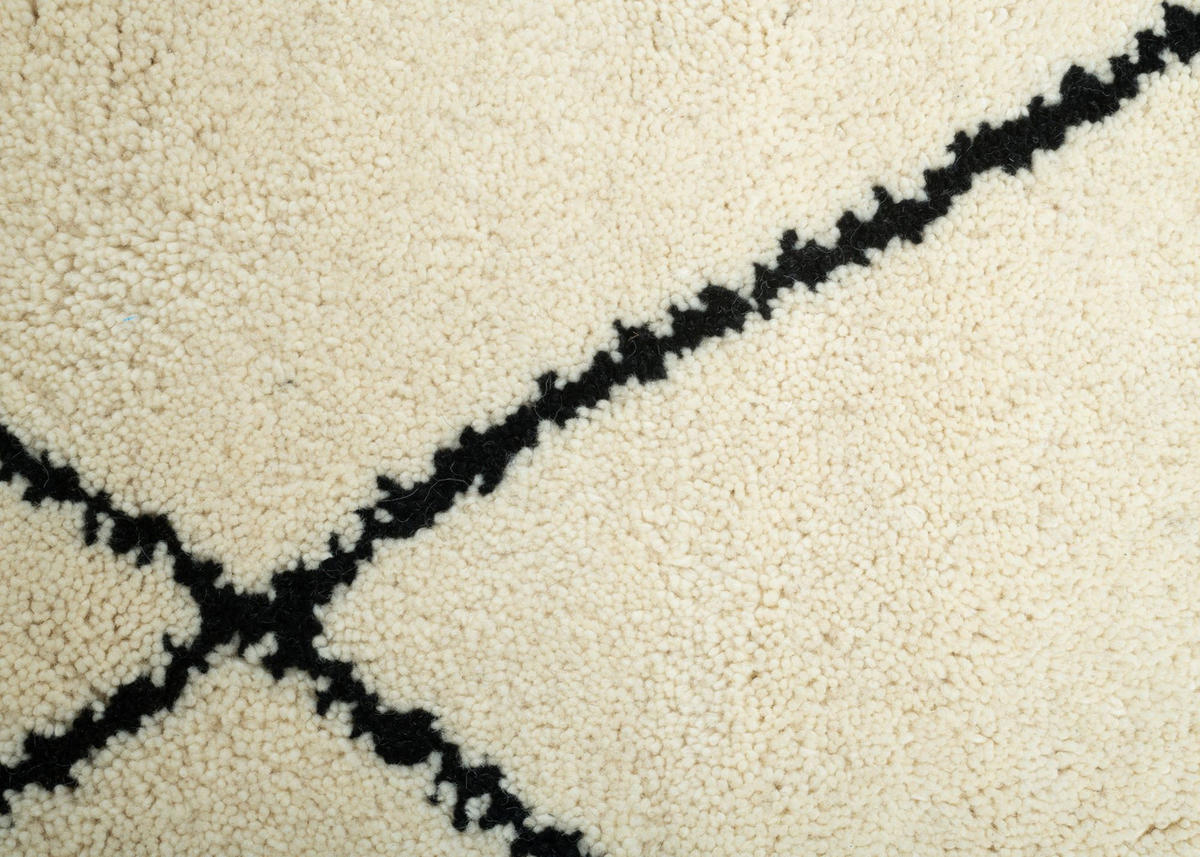 BERBERTEPPICH Marmoucha 250x300 cm - Schwarz, Textil (250/300cm) - THEKO