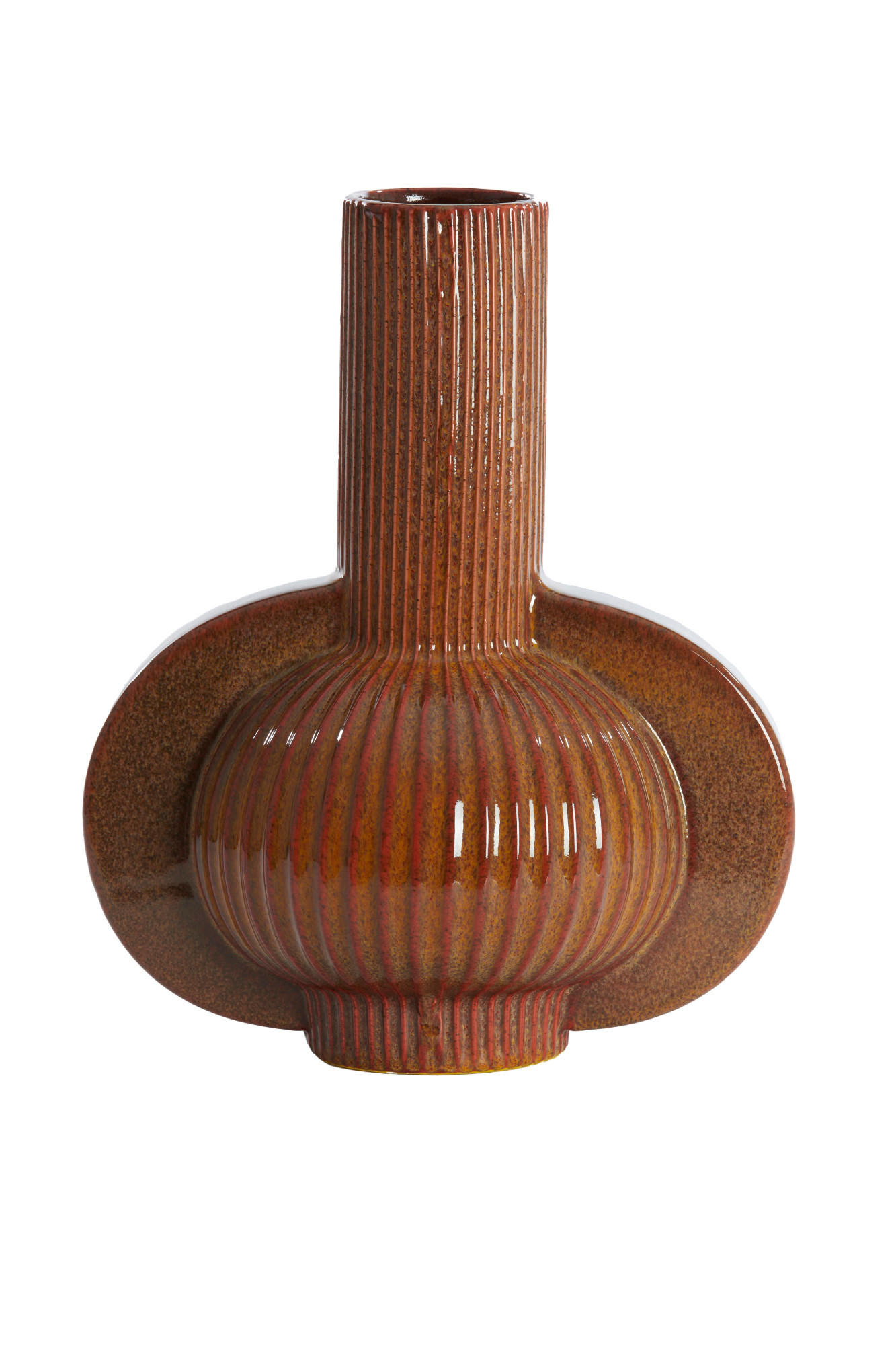 VASE Melnik Braun Ø31,5/38,5 cm - Braun, Keramik (38.5cm) - Light & Living