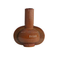 VASE Melnik Braun Ø31,5/38,5 cm - Braun, Keramik (38.5cm) - Light & Living