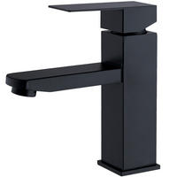 WASCHTISCHARMATUR Aufsatzbecken Schwarz - Schwarz, Metall (19/7/30.5cm) - HOMELODY