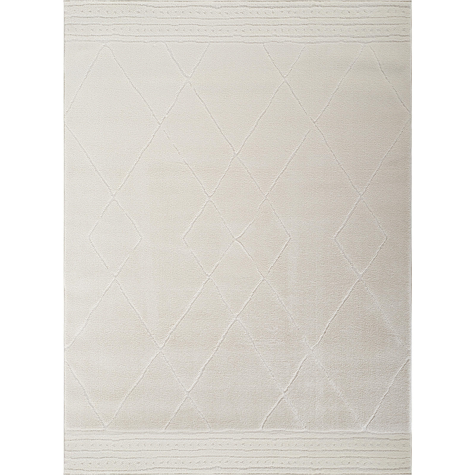 KURZFLORTEPPICH 160/213 cm Weiß - Weiß, Naturmaterialien/Textil (160/213cm) - LIVABLISS