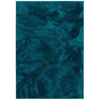 LUXUS SUPER SOFT HOCHFLOR LANGFLOR TEPPICH DELUXE - Petrol, Textil (100/400cm) - Snapstyle