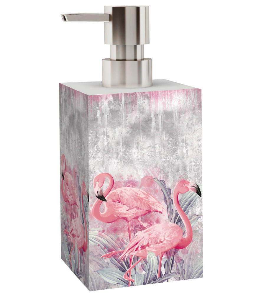 Sanilo Seifenspender Pink, Lila, Hellrosa, Schwarz 7x15x7 cm