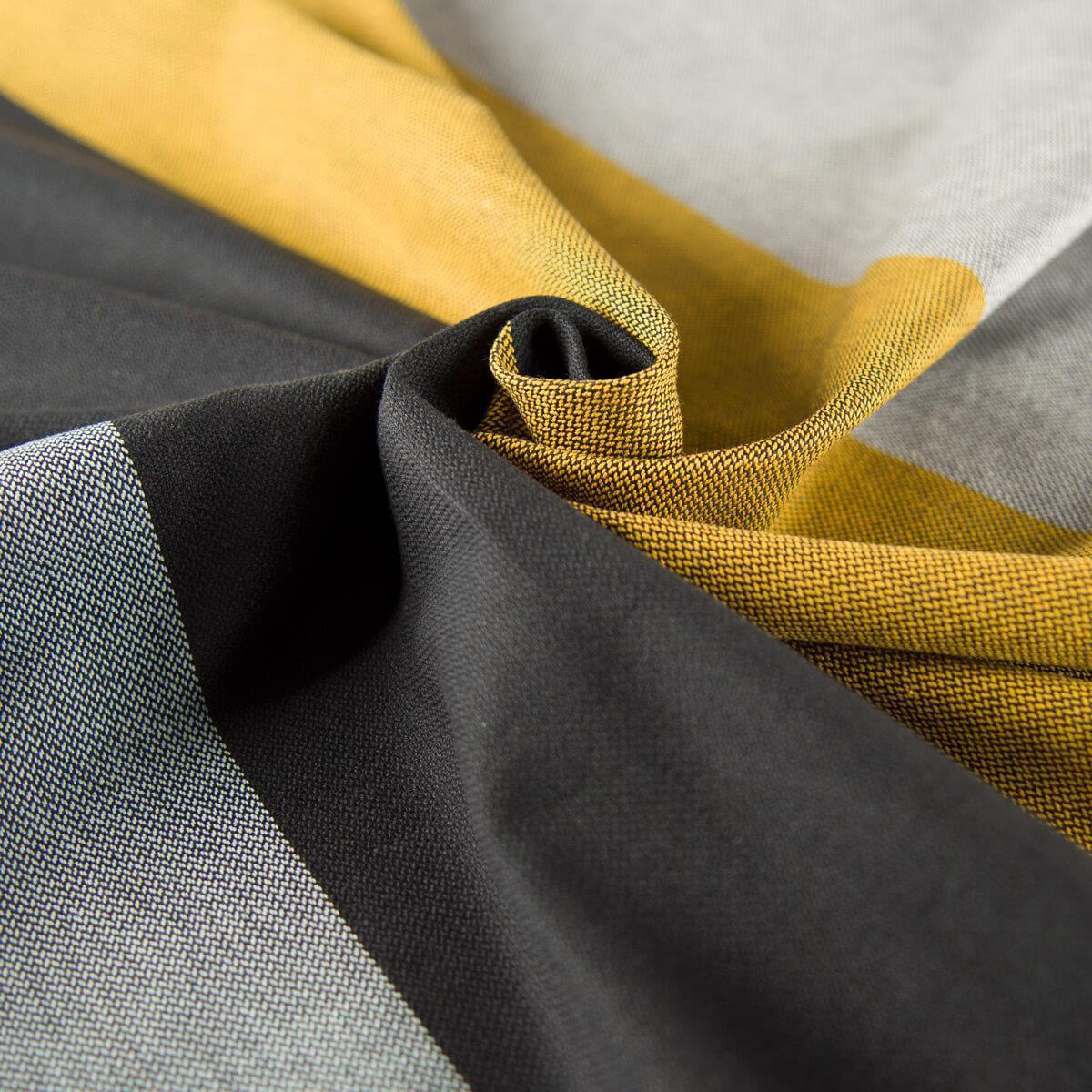 BABYTRAGETUCH Ring-Sling - Currygelb/Dunkelgrau, Textil (70/0.1/200cm) - Hoppediz