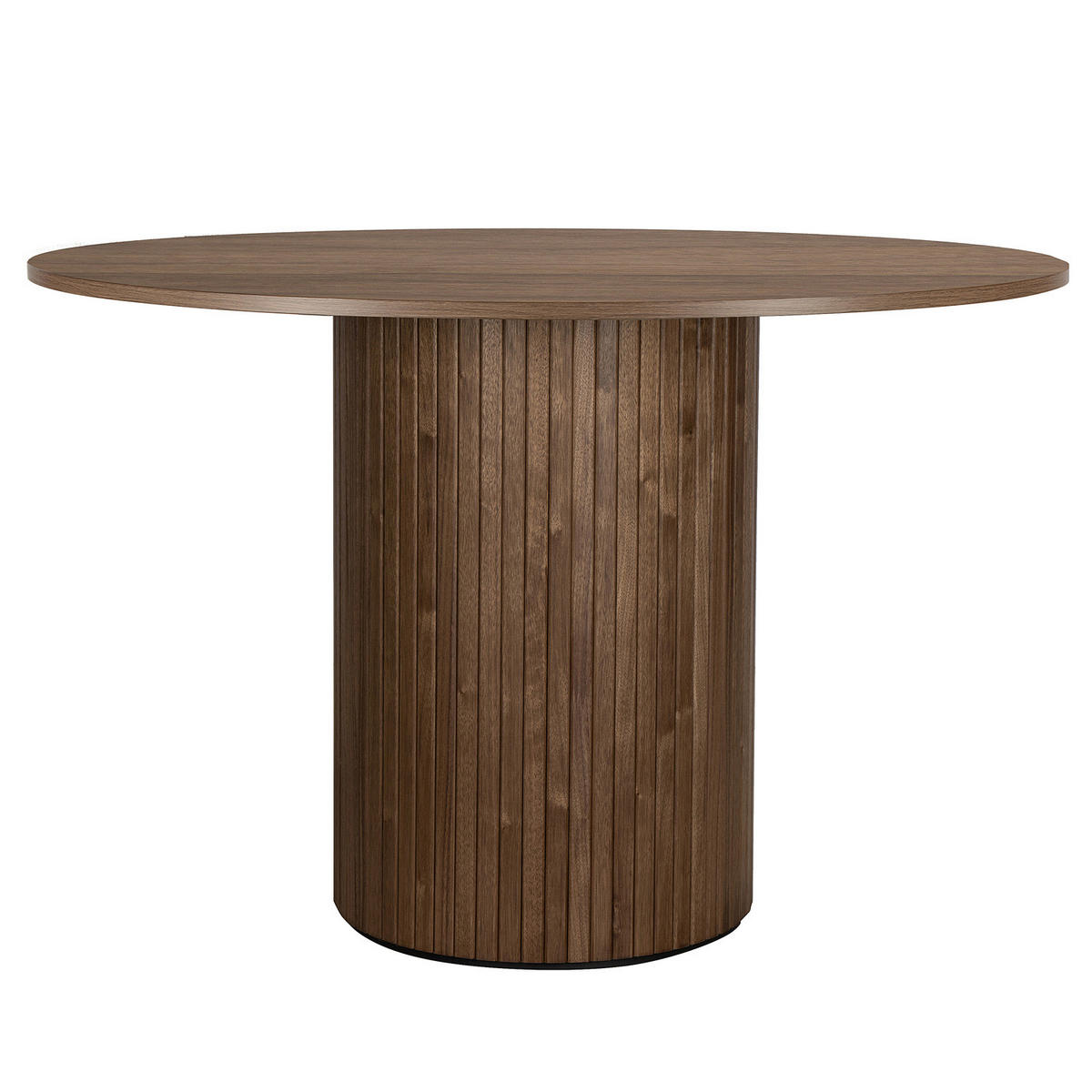 ESSTISCH - MDF / Eisen - Walnussfarben, Holzwerkstoff (120/120/75cm) - home24