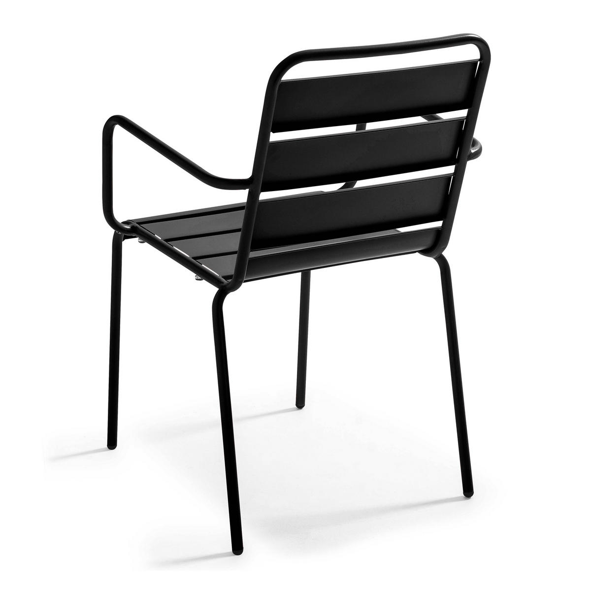 GARTENSET 7-tlg., Schwarz - Schwarz, Metall - Oviala