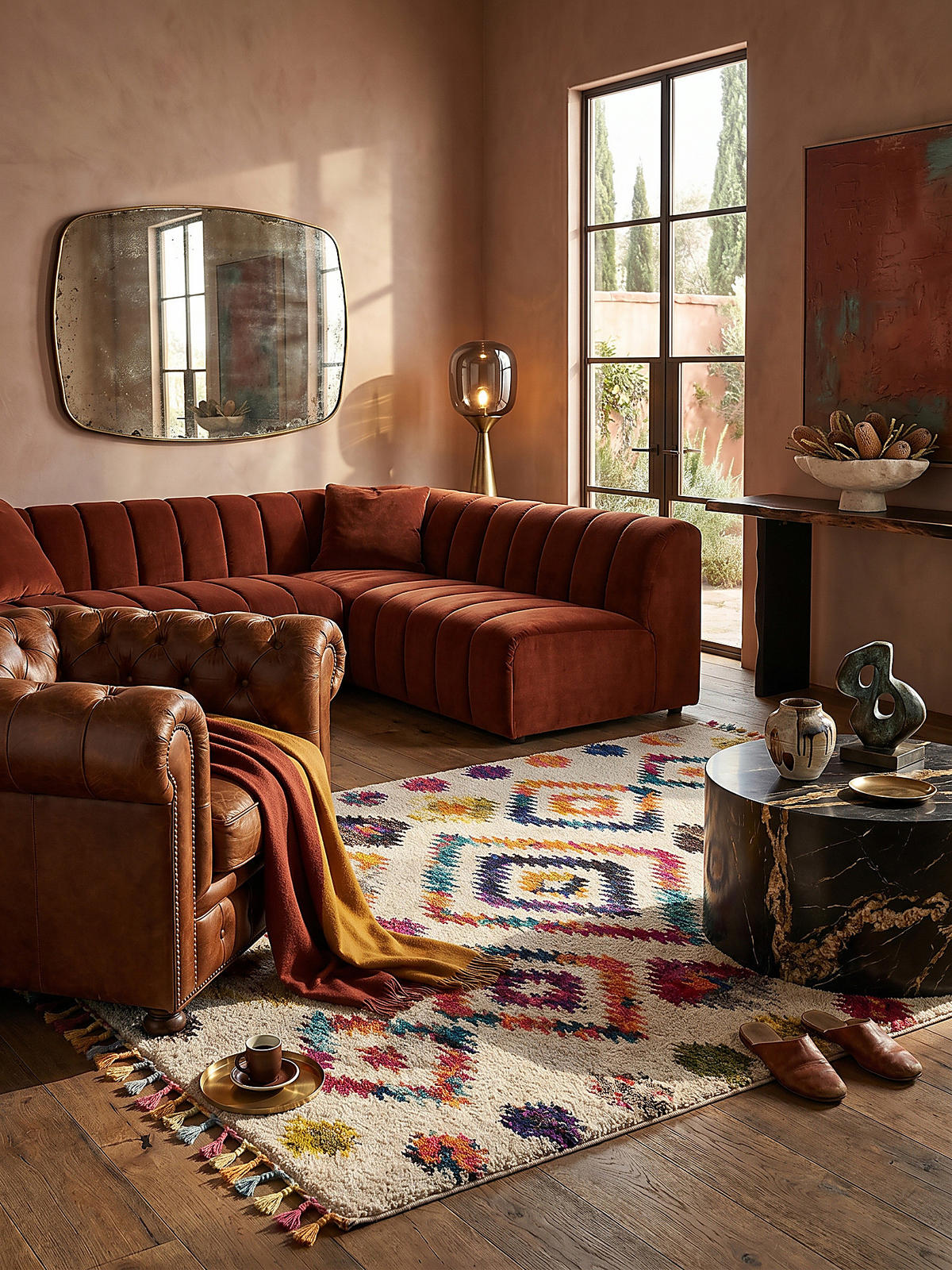 TEPPICH ARUN, geometrisch-abstrakt, Bunt, 120 x 170 cm - Multicolor, Textil (170/120cm) - KADIMA DESIGN