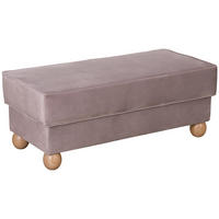 POLSTERHOCKER Katiga Samtvelours rosé - Rosa, Kunststoff (51/49/110cm) - 58aufmkessel