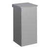 MÜLLEIMER Eckig Haiti Mit Softclose Hebedeckel 110 Liter Grau - Grau, Metall (36/80/36cm) - PROREGAL