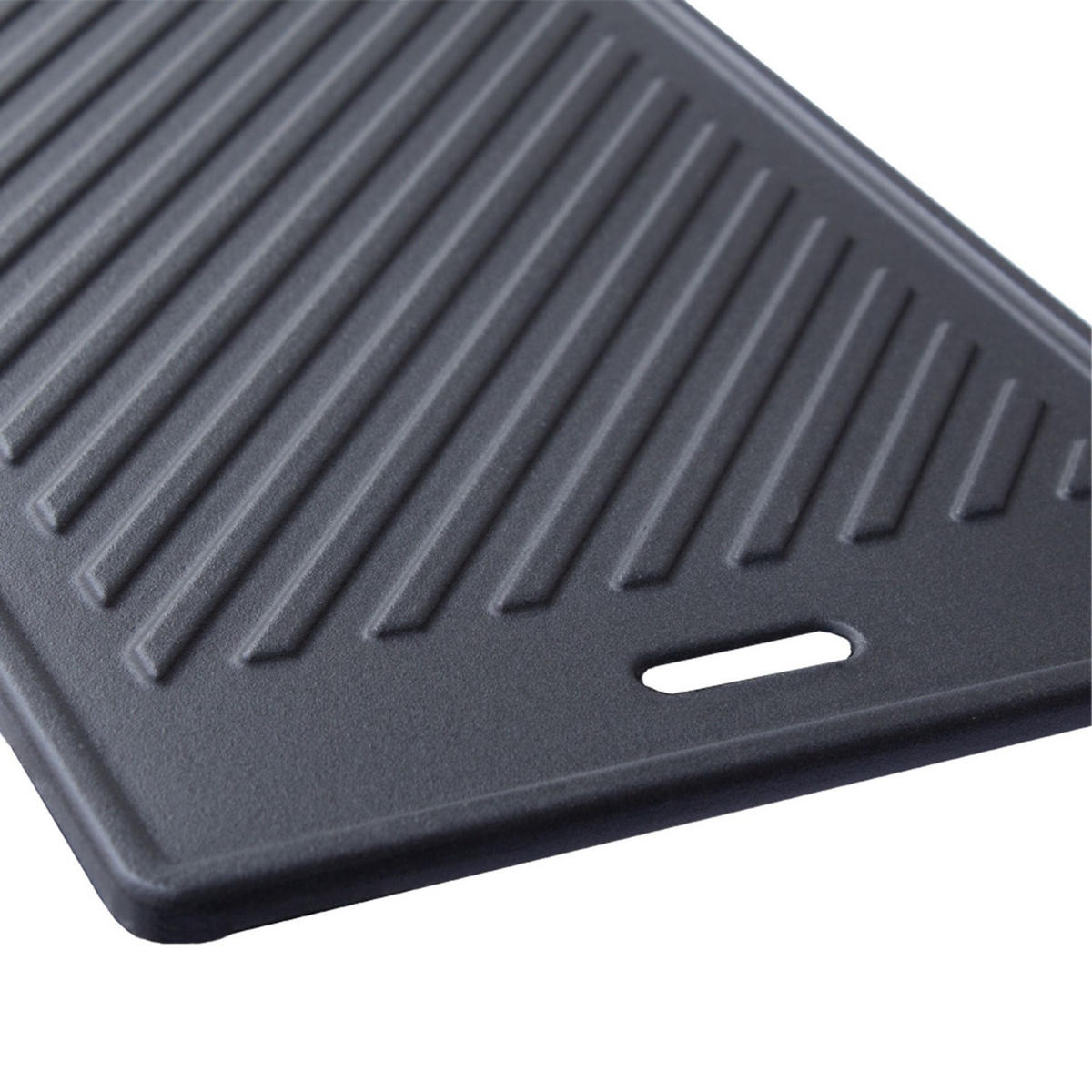 GRILLPLATTE Gusseisen - Schwarz, Metall (24/42cm) - TAINO