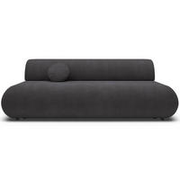 3-SITZER SCHLAFSOFA Graphit Chenille - Schwarz, Kunststoff/Textil (214/74/100cm) - Selsey