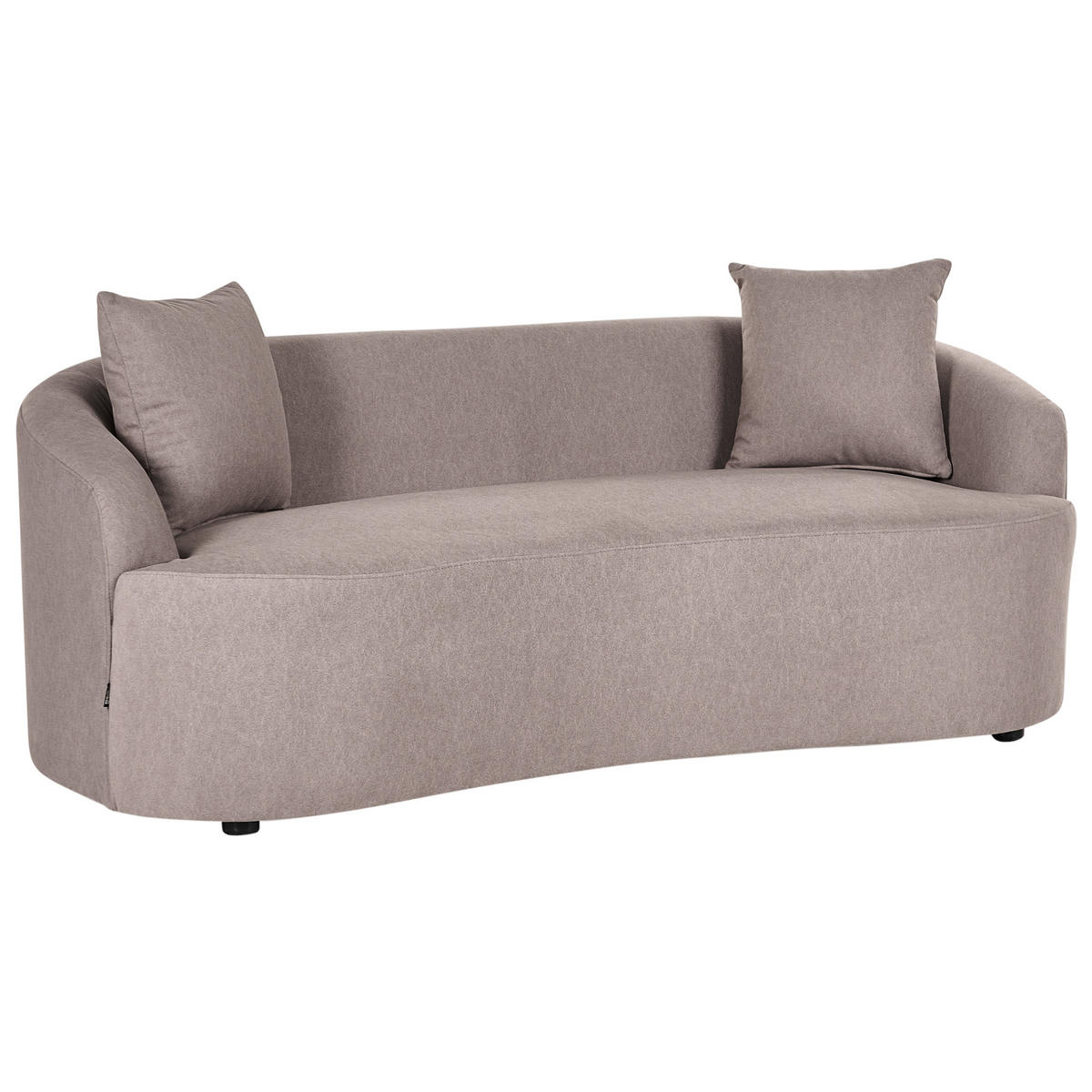 SOFA Stoff Taupe Amal - Taupe, Textil (175/68/80cm) - Beliani
