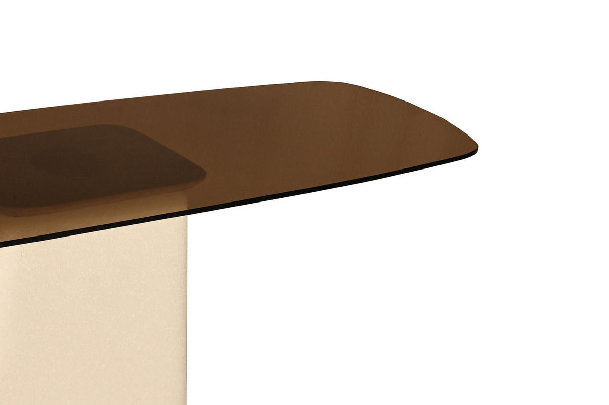 ESSTISCH rechteckig aus Metall 140x40x76cm, créme - Creme, Metall (40/140/76cm) - Livingfurn